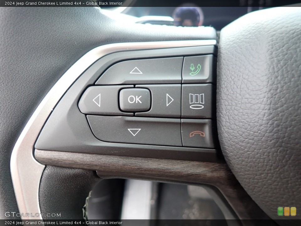 Global Black Interior Steering Wheel for the 2024 Jeep Grand Cherokee L Limited 4x4 #146610620