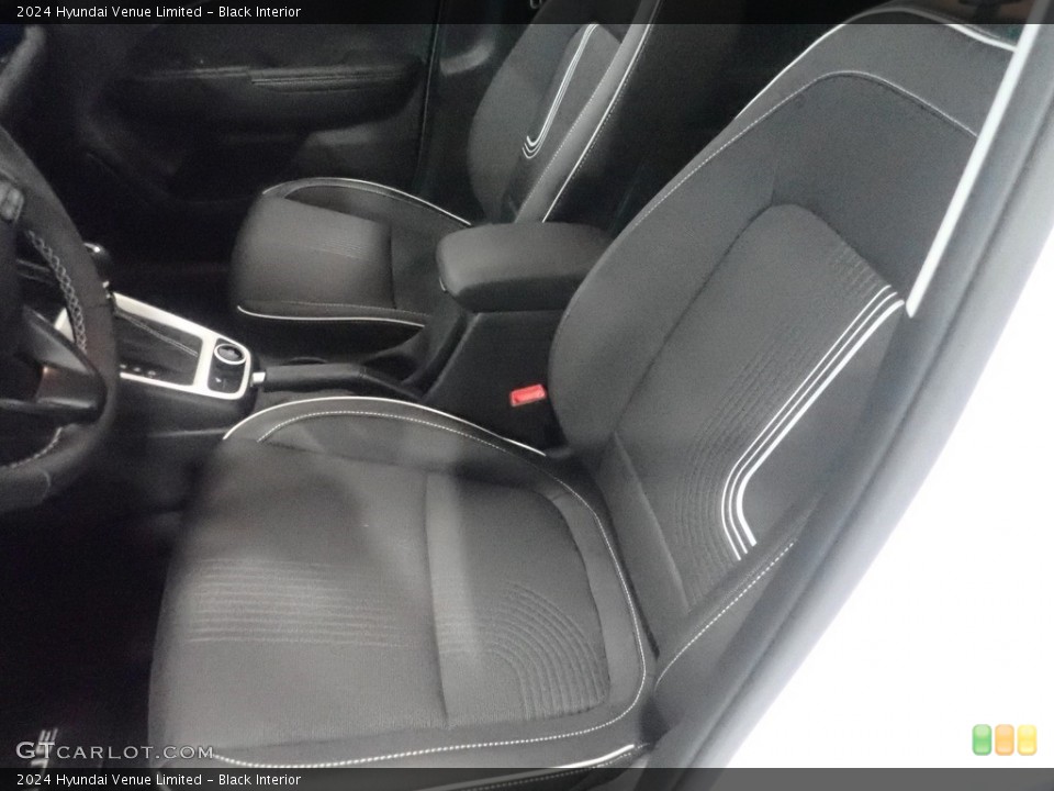 Black Interior Front Seat for the 2024 Hyundai Venue Limited #146610778