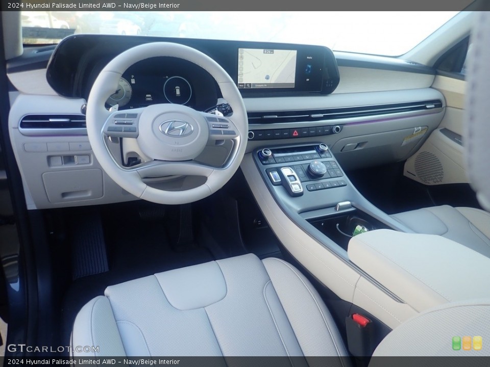 Navy/Beige Interior Photo for the 2024 Hyundai Palisade Limited AWD #146610937