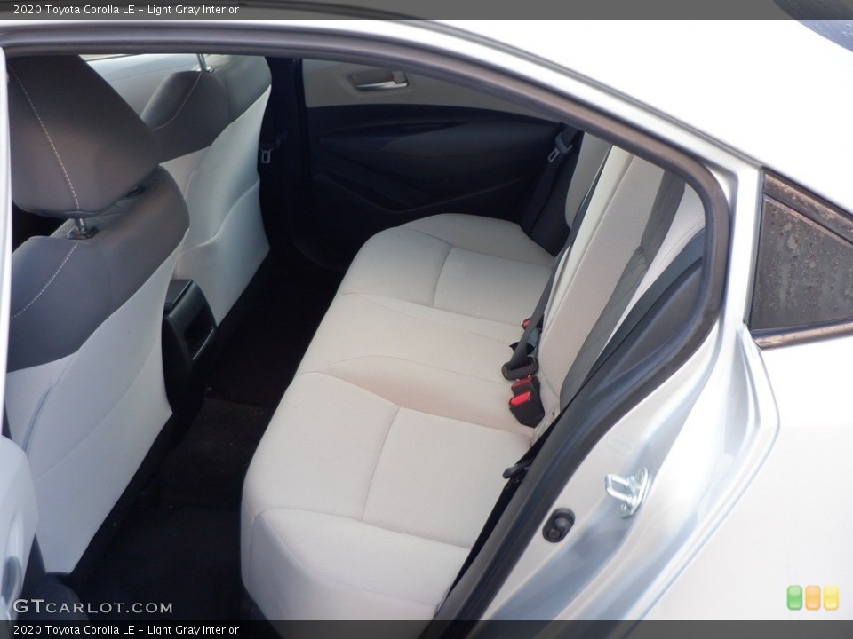 Light Gray Interior Rear Seat for the 2020 Toyota Corolla LE #146610952