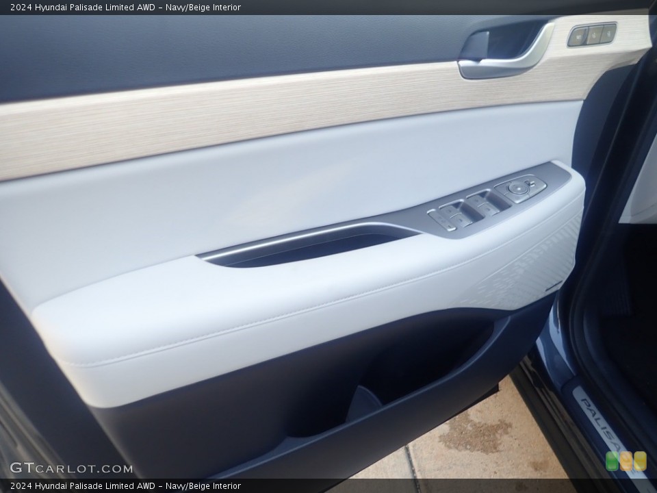 Navy/Beige Interior Door Panel for the 2024 Hyundai Palisade Limited AWD #146610983