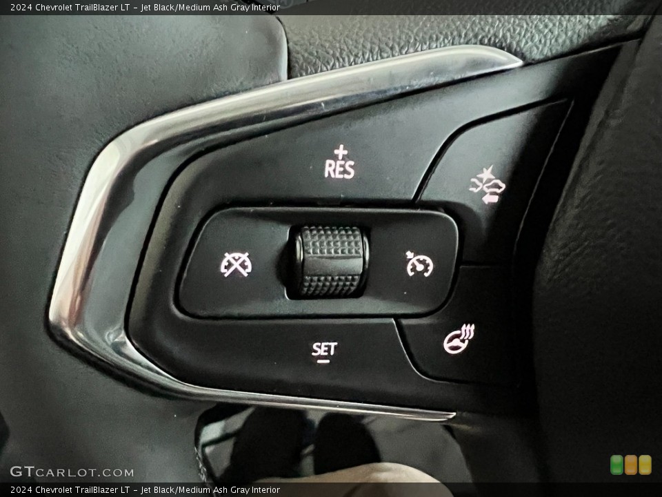 Jet Black/Medium Ash Gray Interior Steering Wheel for the 2024 Chevrolet TrailBlazer LT #146611000