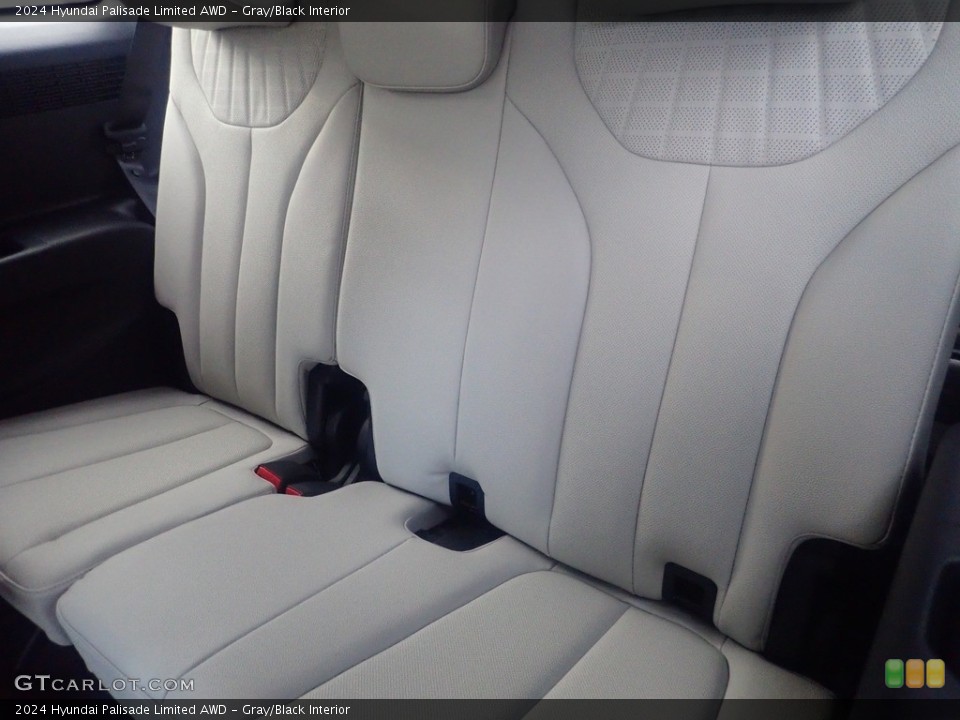 Gray/Black Interior Rear Seat for the 2024 Hyundai Palisade Limited AWD #146612251