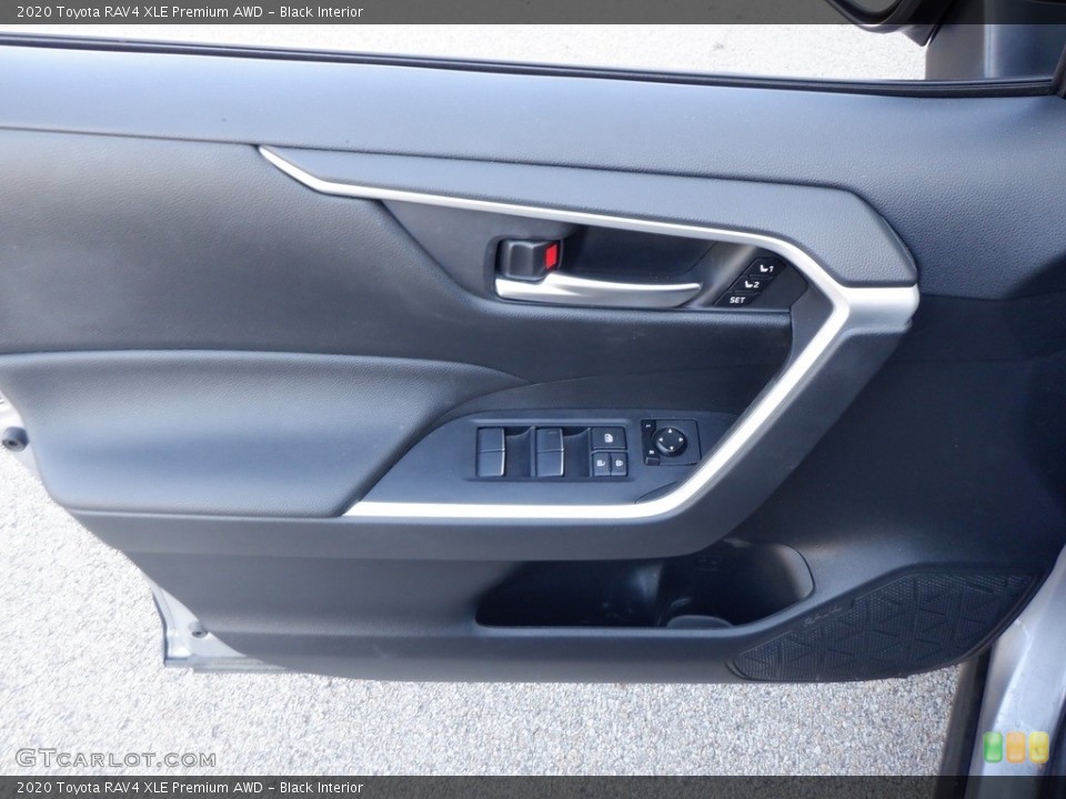 Black Interior Door Panel for the 2020 Toyota RAV4 XLE Premium AWD #146612288