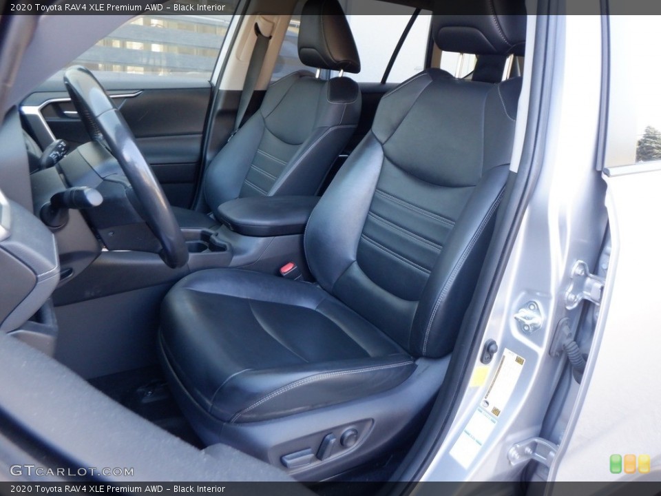 Black Interior Front Seat for the 2020 Toyota RAV4 XLE Premium AWD #146612336