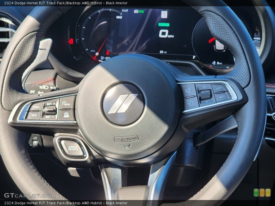 Black Interior Steering Wheel for the 2024 Dodge Hornet R/T Track Pack/Blacktop AWD Hybrid #146612552