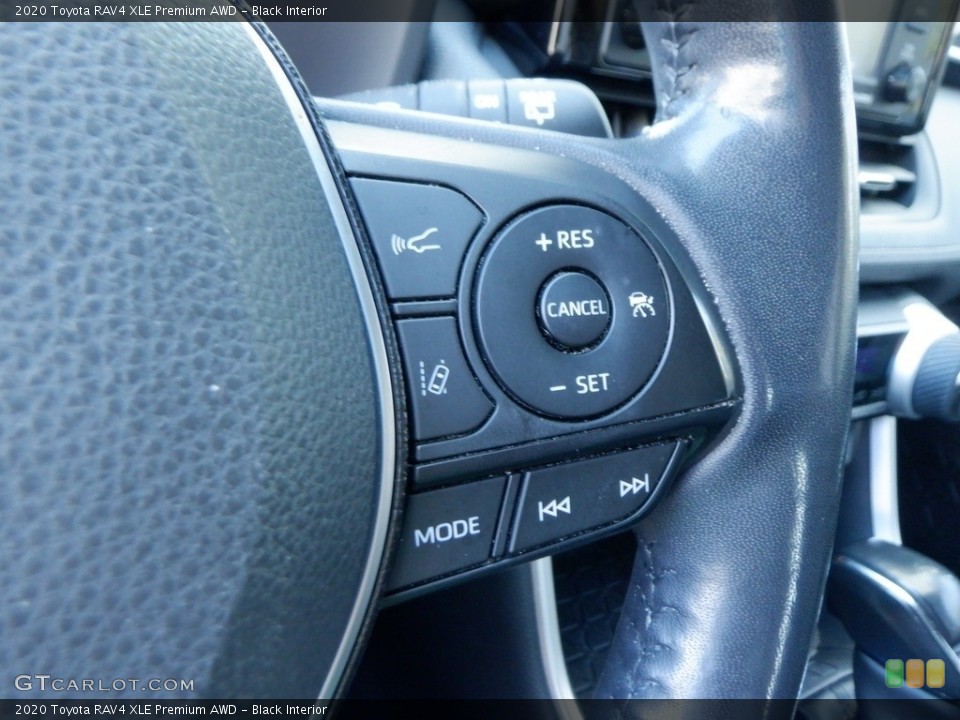 Black Interior Steering Wheel for the 2020 Toyota RAV4 XLE Premium AWD #146612600