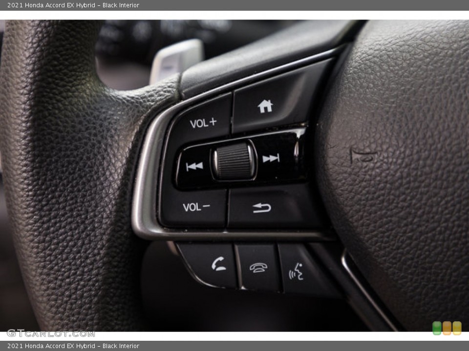 Black Interior Steering Wheel for the 2021 Honda Accord EX Hybrid #146612620