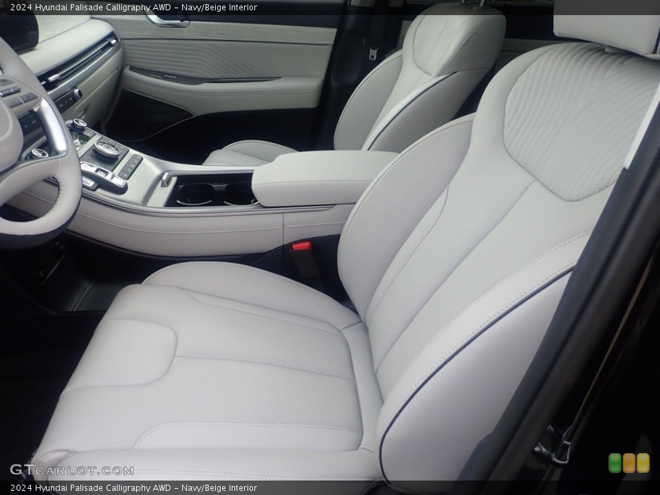 Navy/Beige Interior Front Seat for the 2024 Hyundai Palisade Calligraphy AWD #146612683