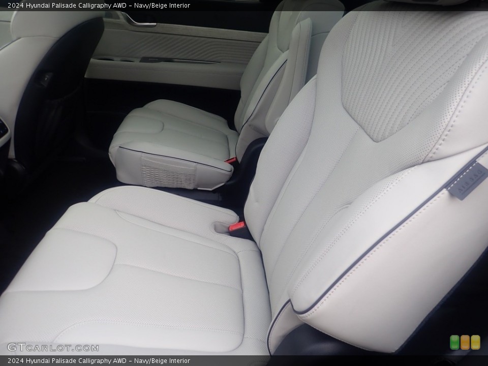 Navy/Beige Interior Rear Seat for the 2024 Hyundai Palisade Calligraphy AWD #146612704
