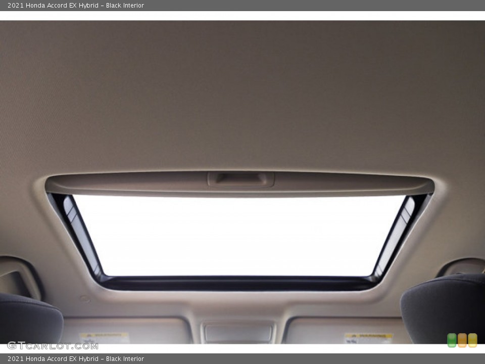 Black Interior Sunroof for the 2021 Honda Accord EX Hybrid #146612767