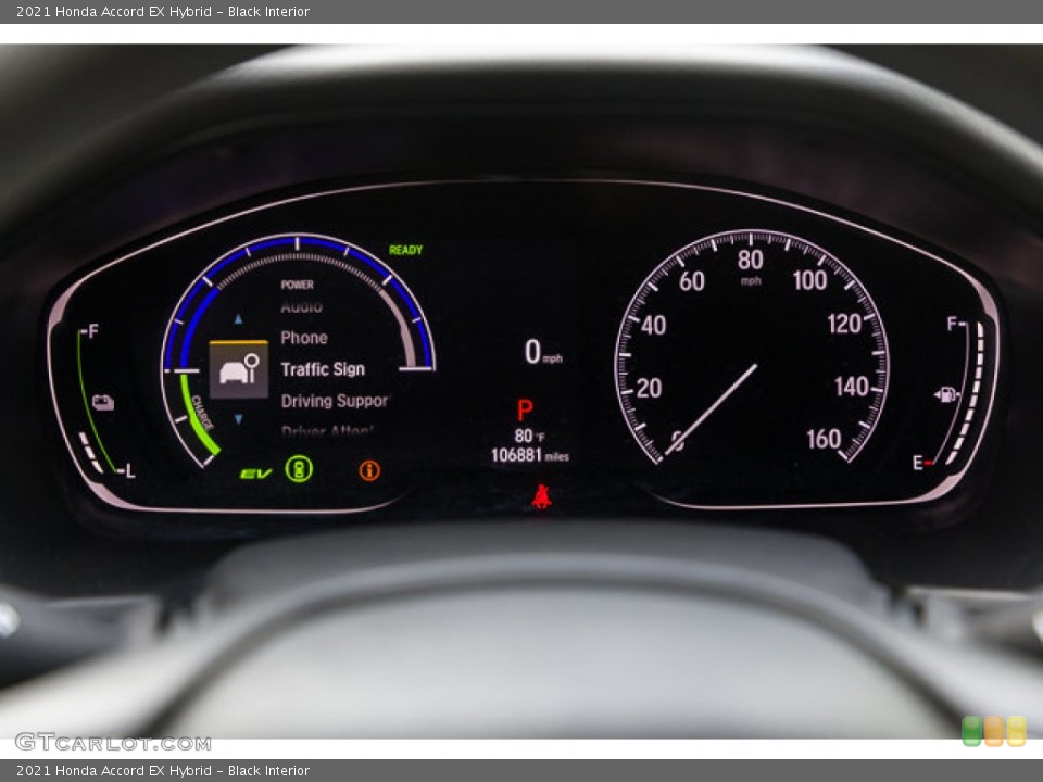 Black Interior Gauges for the 2021 Honda Accord EX Hybrid #146612949