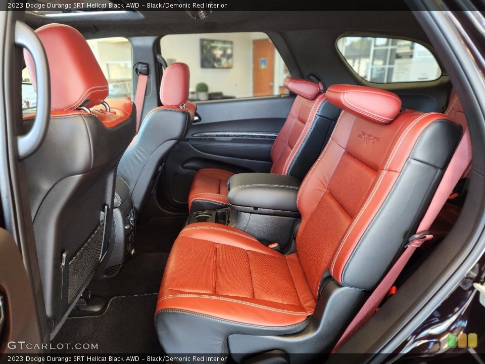 Black/Demonic Red Interior Rear Seat for the 2023 Dodge Durango SRT Hellcat Black AWD #146613048