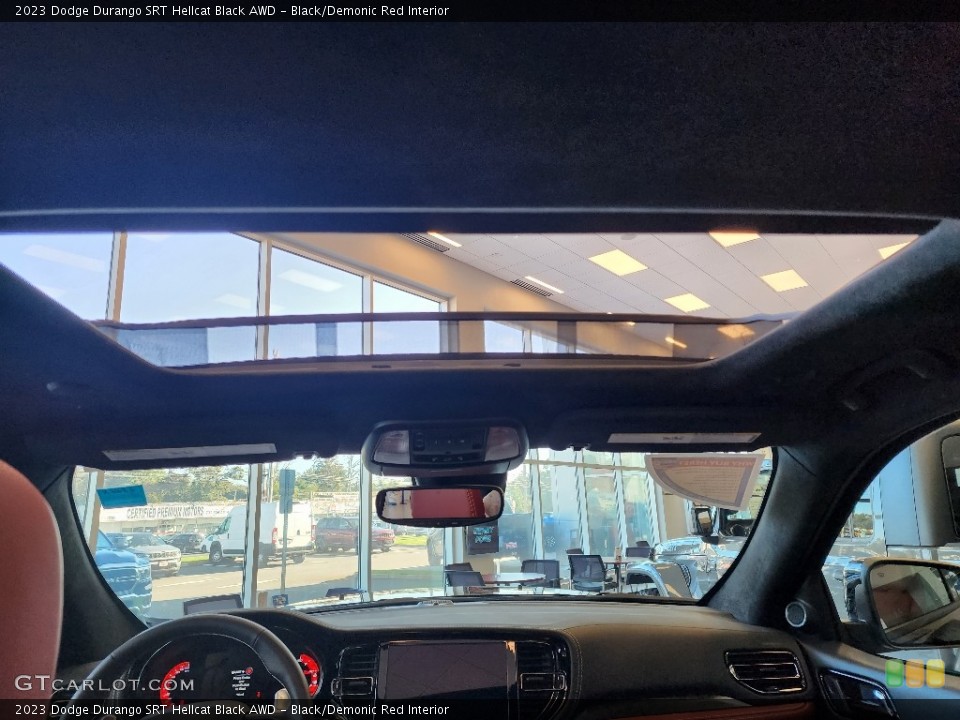 Black/Demonic Red Interior Sunroof for the 2023 Dodge Durango SRT Hellcat Black AWD #146613168