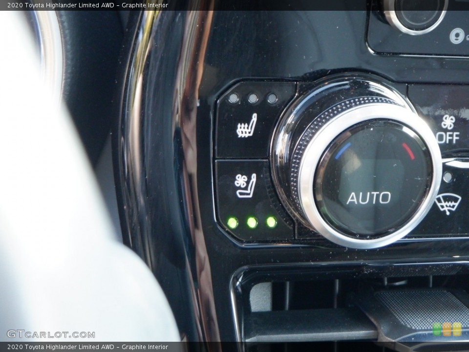 Graphite Interior Controls for the 2020 Toyota Highlander Limited AWD #146613236