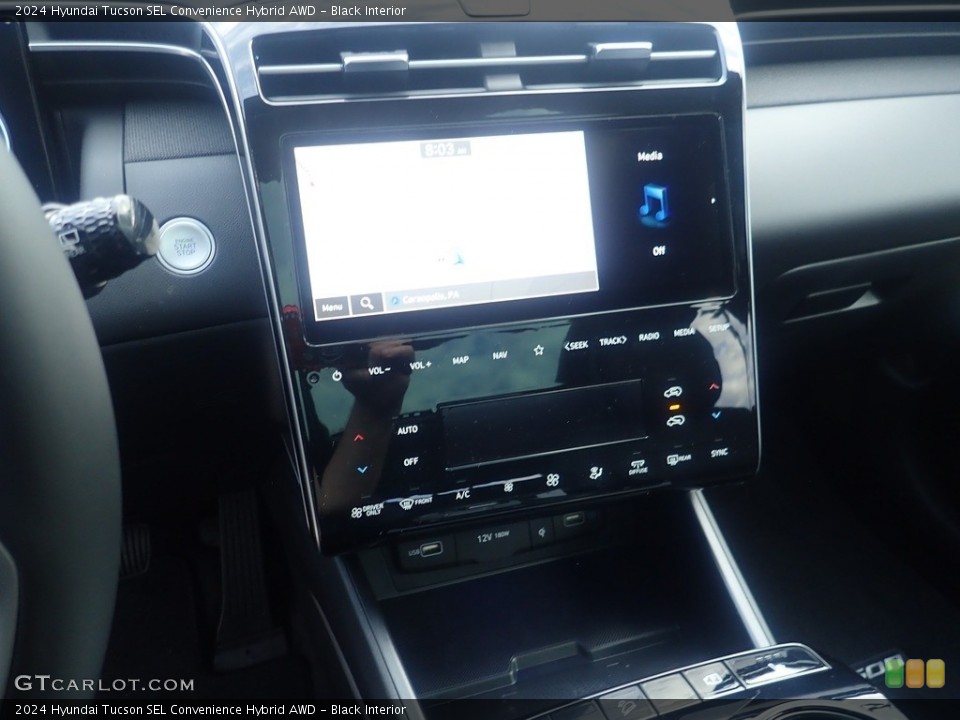 Black Interior Controls for the 2024 Hyundai Tucson SEL Convenience Hybrid AWD #146613332