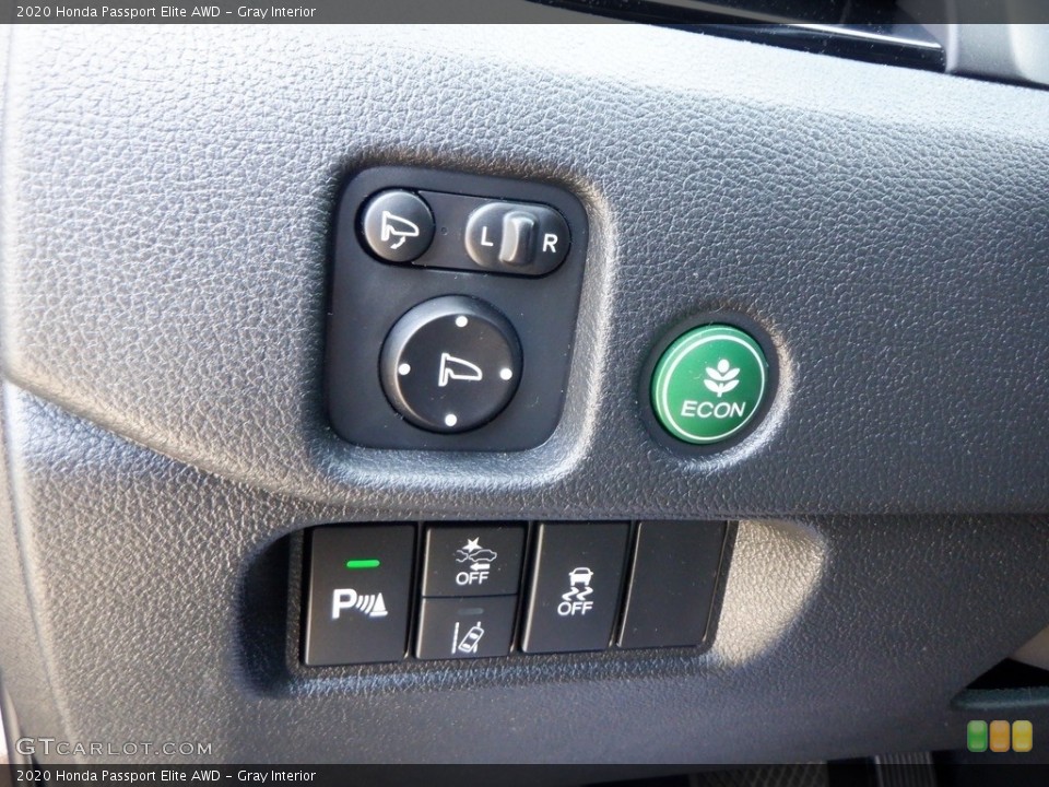 Gray Interior Controls for the 2020 Honda Passport Elite AWD #146615171