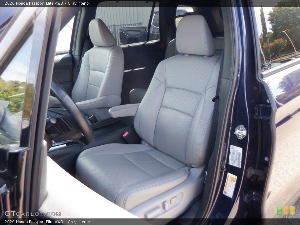Gray Interior Front Seat for the 2020 Honda Passport Elite AWD #146615195