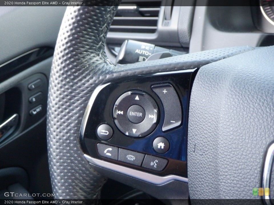 Gray Interior Steering Wheel for the 2020 Honda Passport Elite AWD #146615482