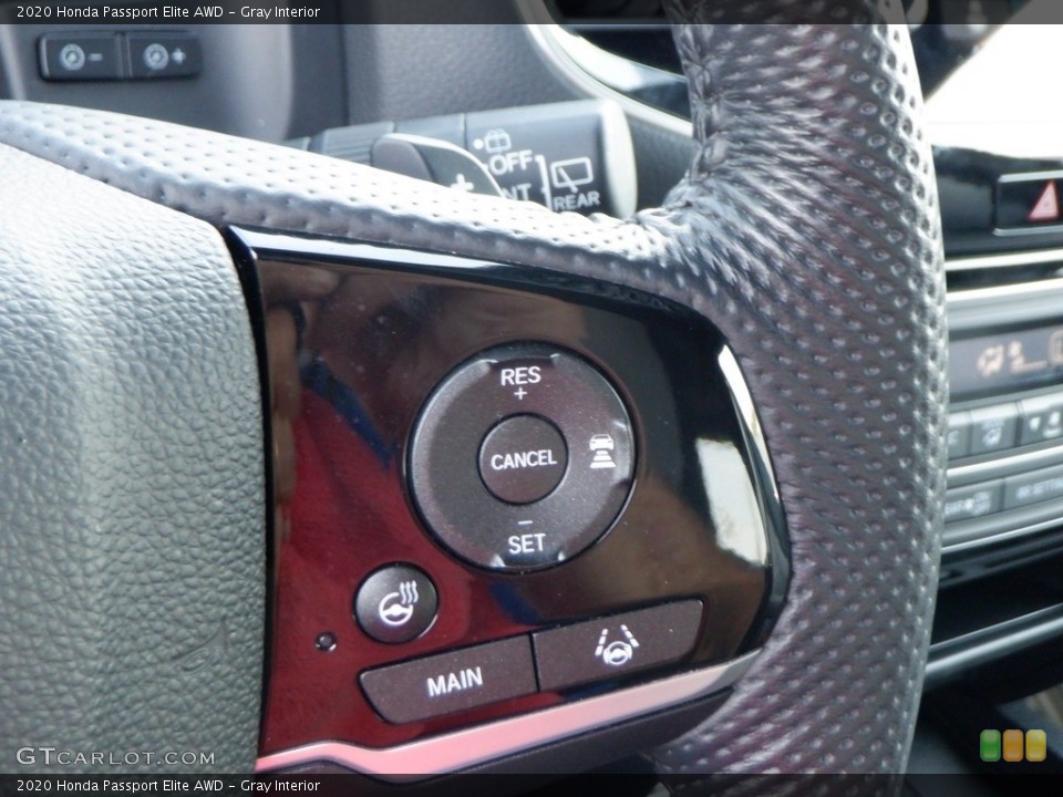 Gray Interior Steering Wheel for the 2020 Honda Passport Elite AWD #146615510