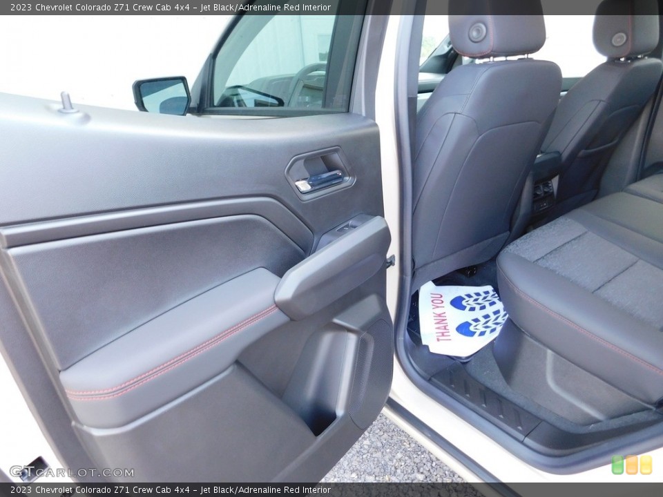 Jet Black/Adrenaline Red Interior Rear Seat for the 2023 Chevrolet Colorado Z71 Crew Cab 4x4 #146615795