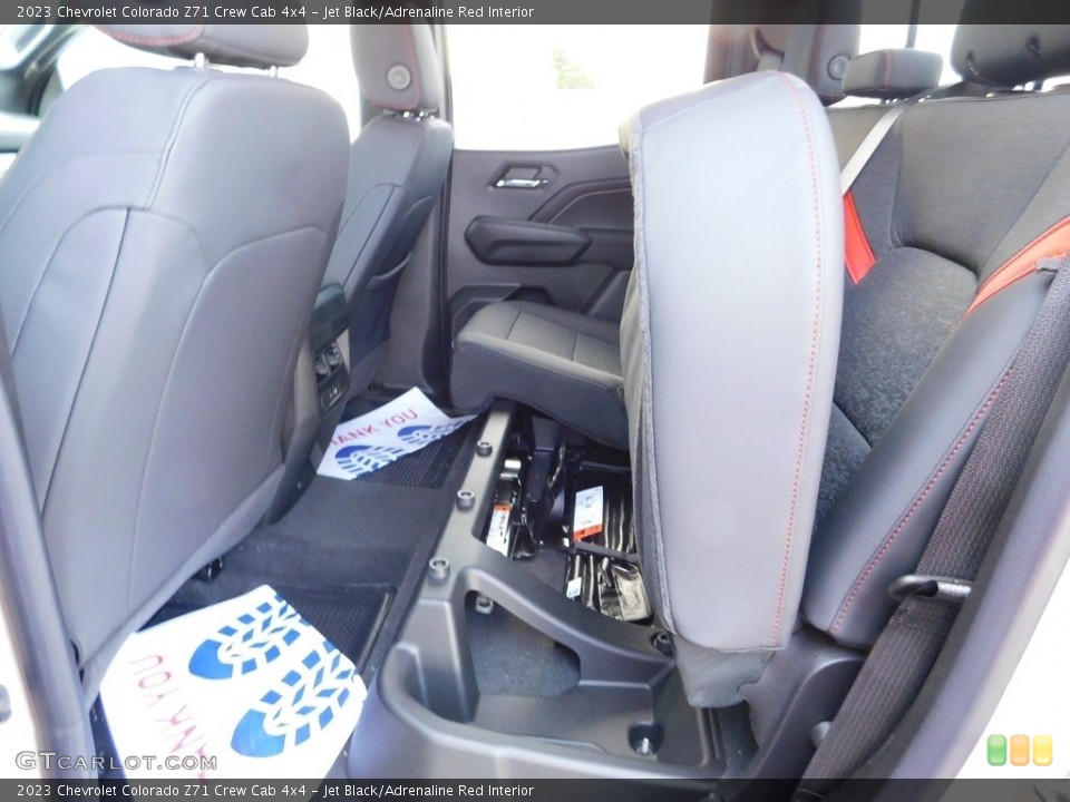 Jet Black/Adrenaline Red Interior Rear Seat for the 2023 Chevrolet Colorado Z71 Crew Cab 4x4 #146615847