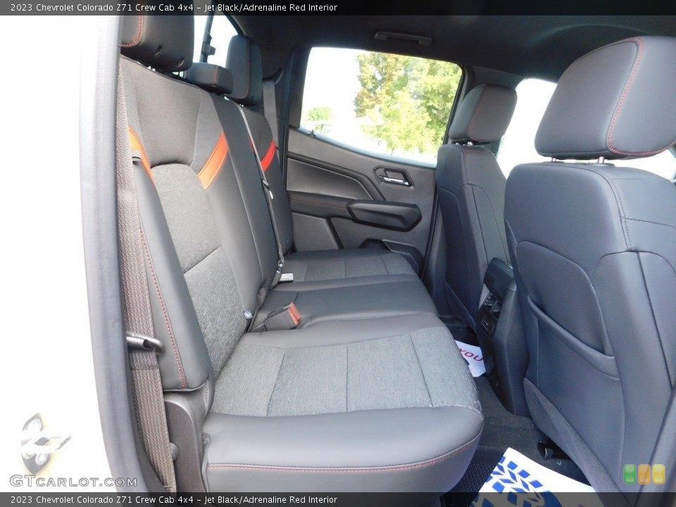 Jet Black/Adrenaline Red Interior Rear Seat for the 2023 Chevrolet Colorado Z71 Crew Cab 4x4 #146615891
