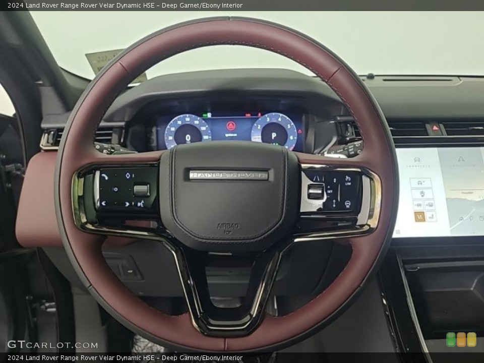 Deep Garnet/Ebony Interior Steering Wheel for the 2024 Land Rover Range Rover Velar Dynamic HSE #146616555