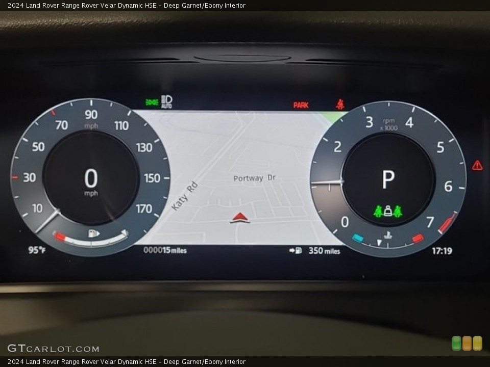Deep Garnet/Ebony Interior Gauges for the 2024 Land Rover Range Rover Velar Dynamic HSE #146616717