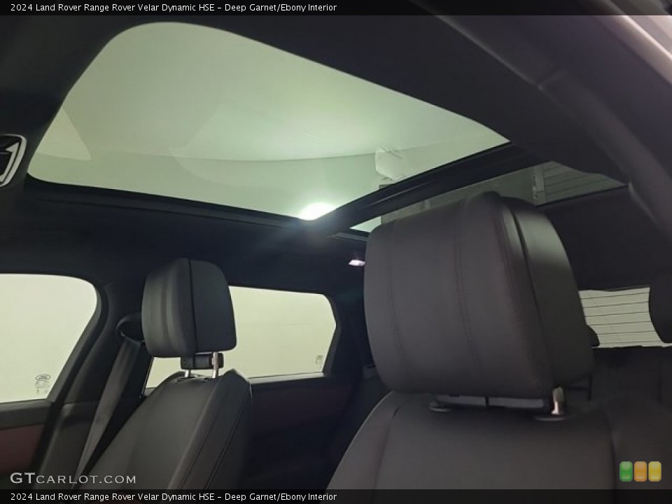 Deep Garnet/Ebony Interior Sunroof for the 2024 Land Rover Range Rover Velar Dynamic HSE #146616748