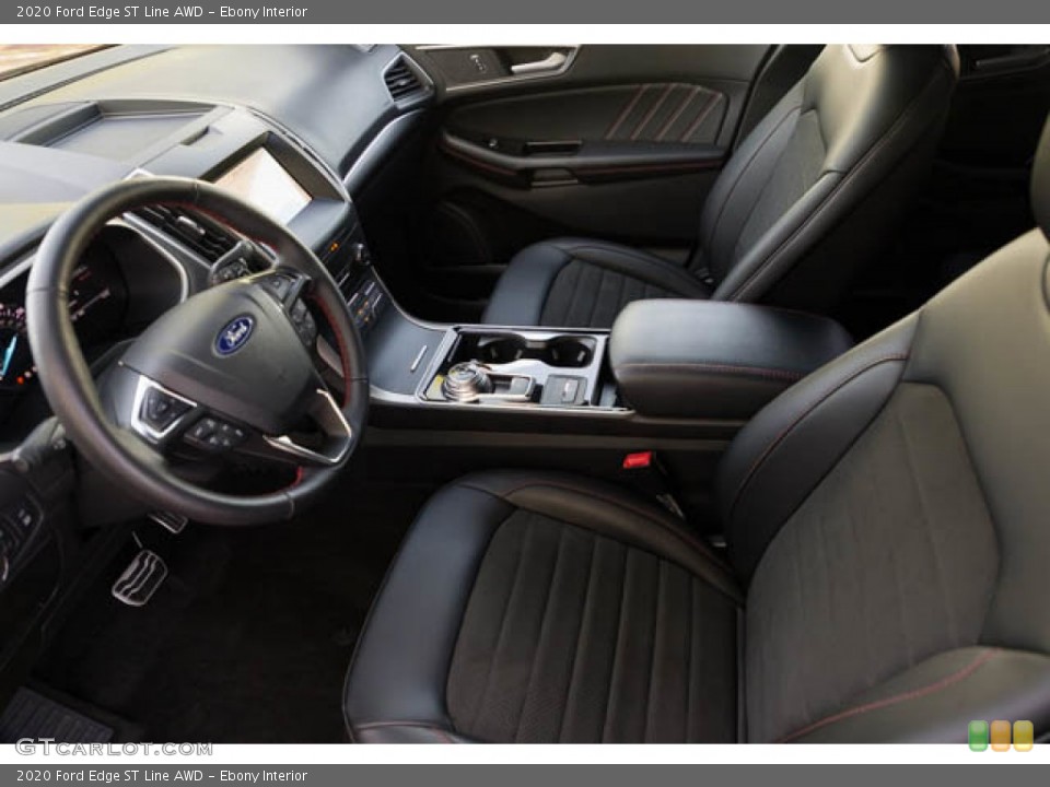 Ebony Interior Front Seat for the 2020 Ford Edge ST Line AWD #146617041