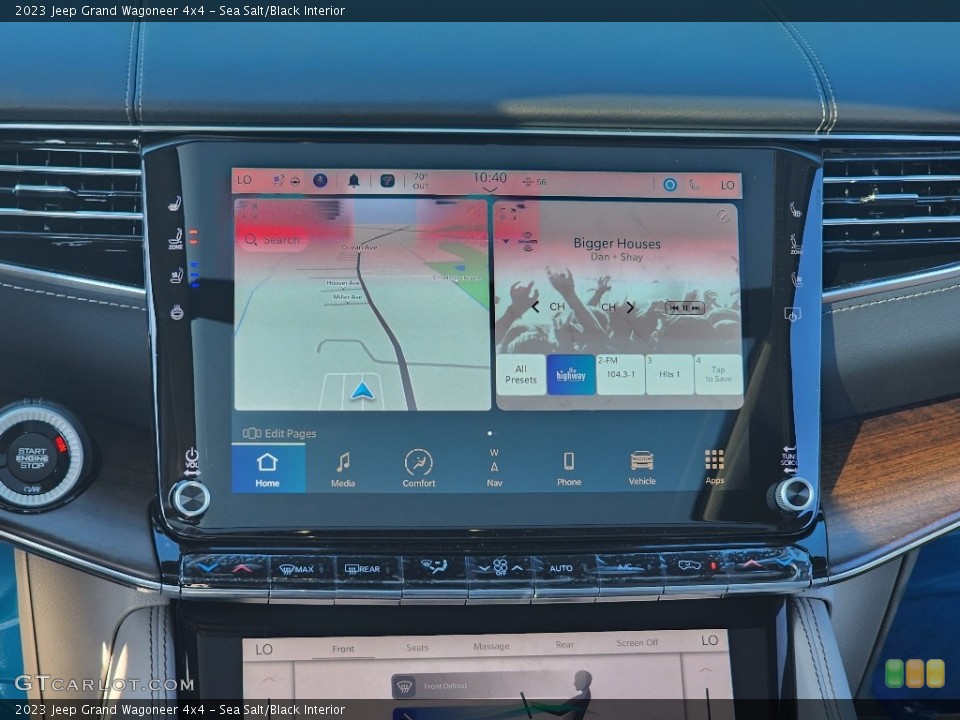 Sea Salt/Black Interior Navigation for the 2023 Jeep Grand Wagoneer 4x4 #146617152