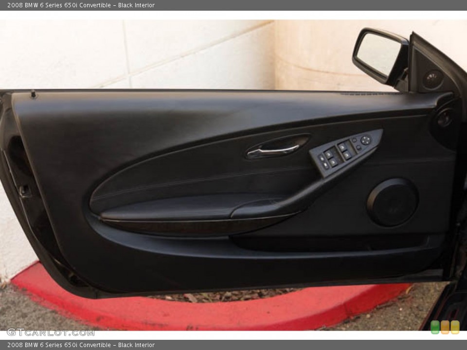 Black Interior Door Panel for the 2008 BMW 6 Series 650i Convertible #146617281