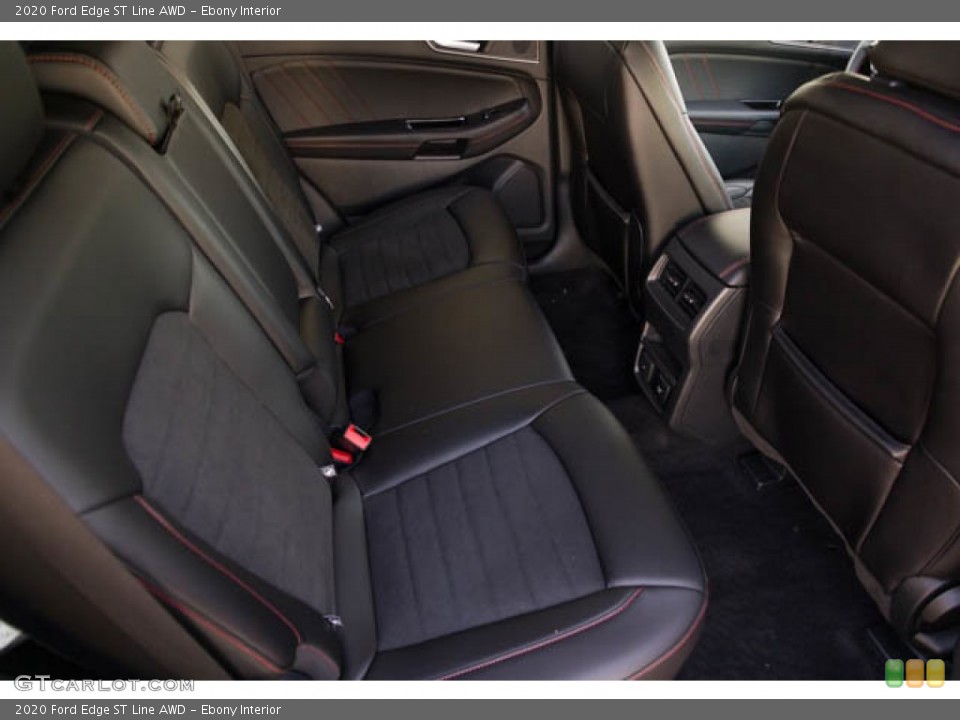 Ebony Interior Rear Seat for the 2020 Ford Edge ST Line AWD #146617411