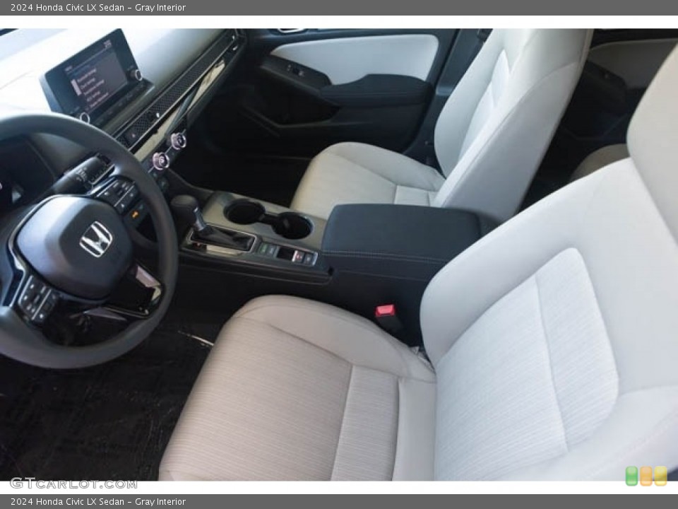Gray Interior Front Seat for the 2024 Honda Civic LX Sedan #146617837