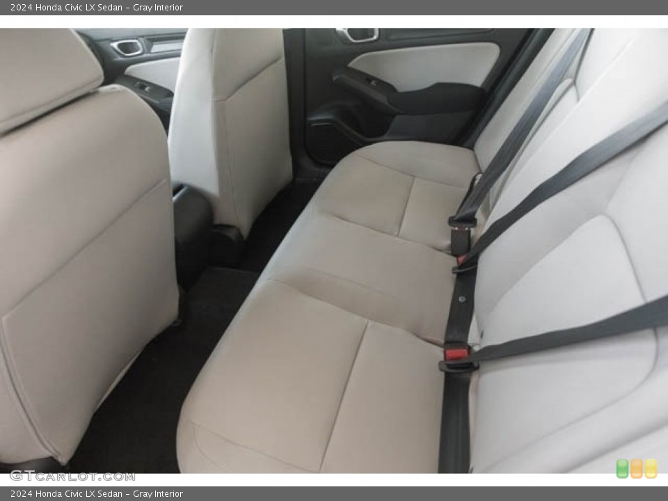 Gray Interior Rear Seat for the 2024 Honda Civic LX Sedan #146617856