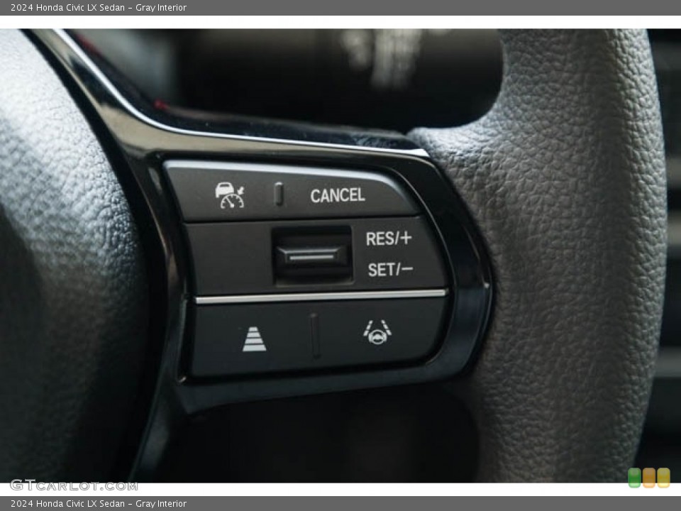 Gray Interior Steering Wheel for the 2024 Honda Civic LX Sedan #146617966