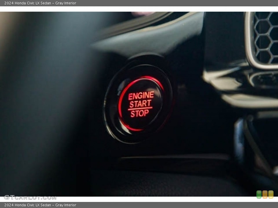 Gray Interior Controls for the 2024 Honda Civic LX Sedan #146617989