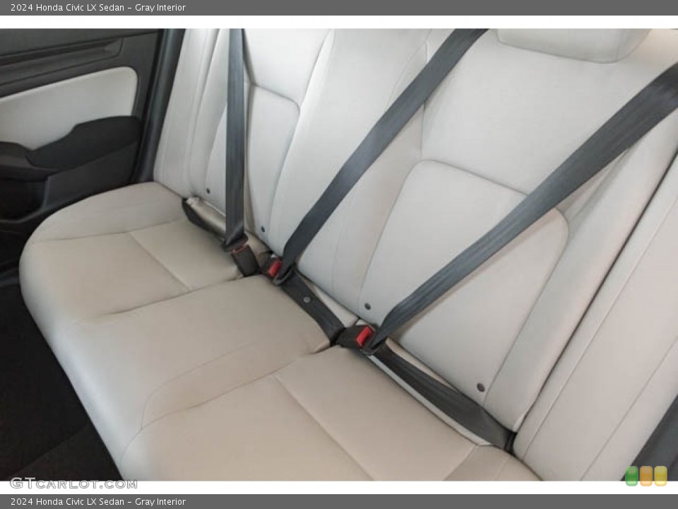 Gray Interior Rear Seat for the 2024 Honda Civic LX Sedan #146618083