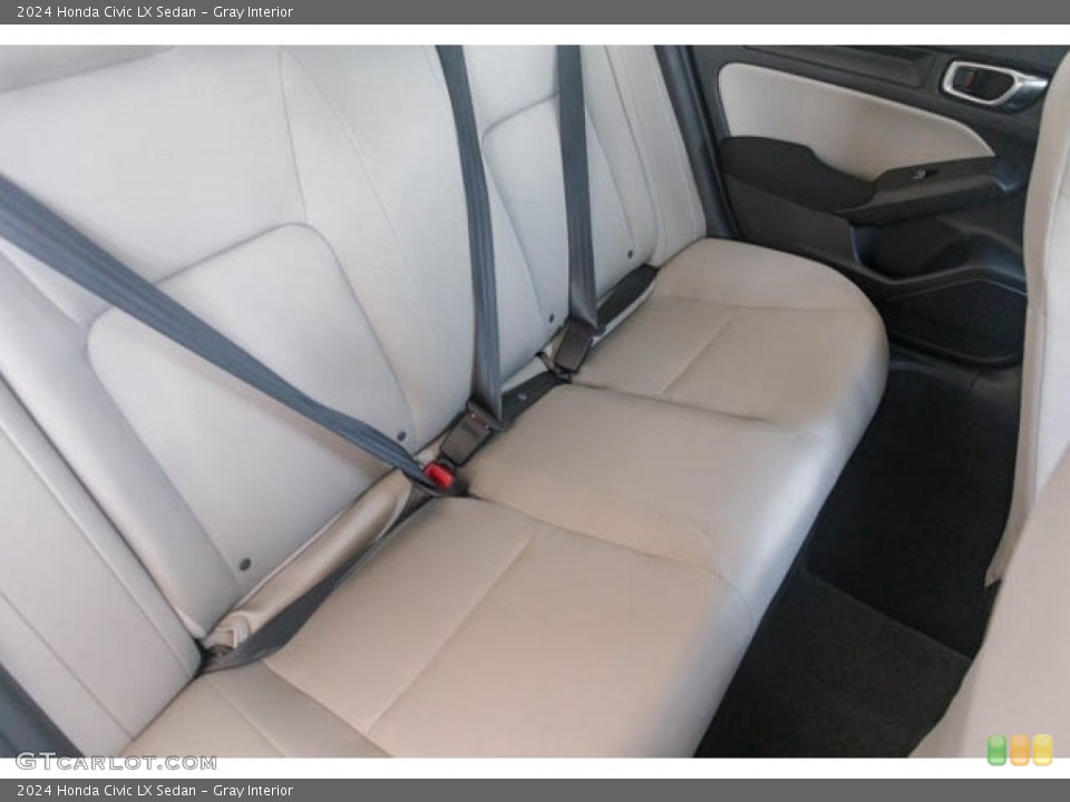 Gray Interior Rear Seat for the 2024 Honda Civic LX Sedan #146618155
