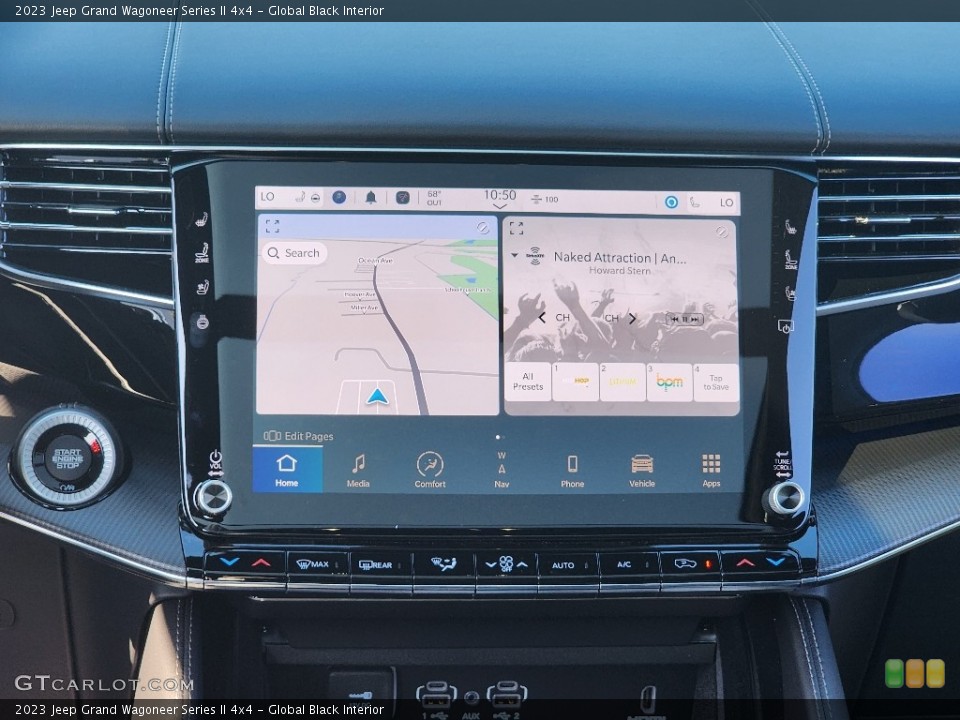 Global Black Interior Navigation for the 2023 Jeep Grand Wagoneer Series II 4x4 #146618162