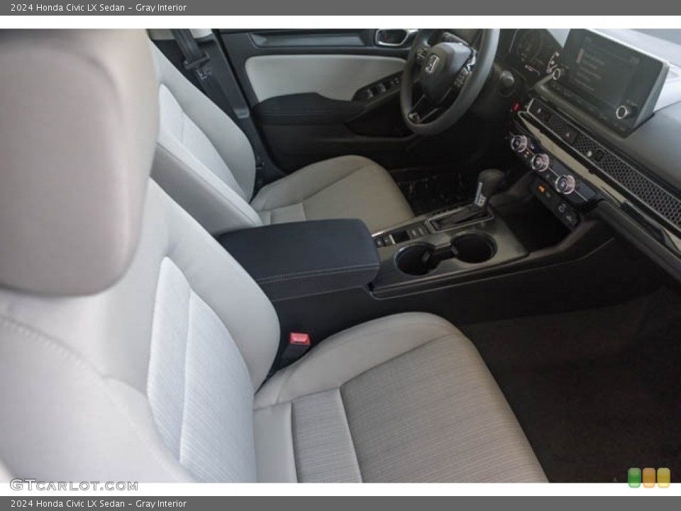 Gray Interior Front Seat for the 2024 Honda Civic LX Sedan #146618179