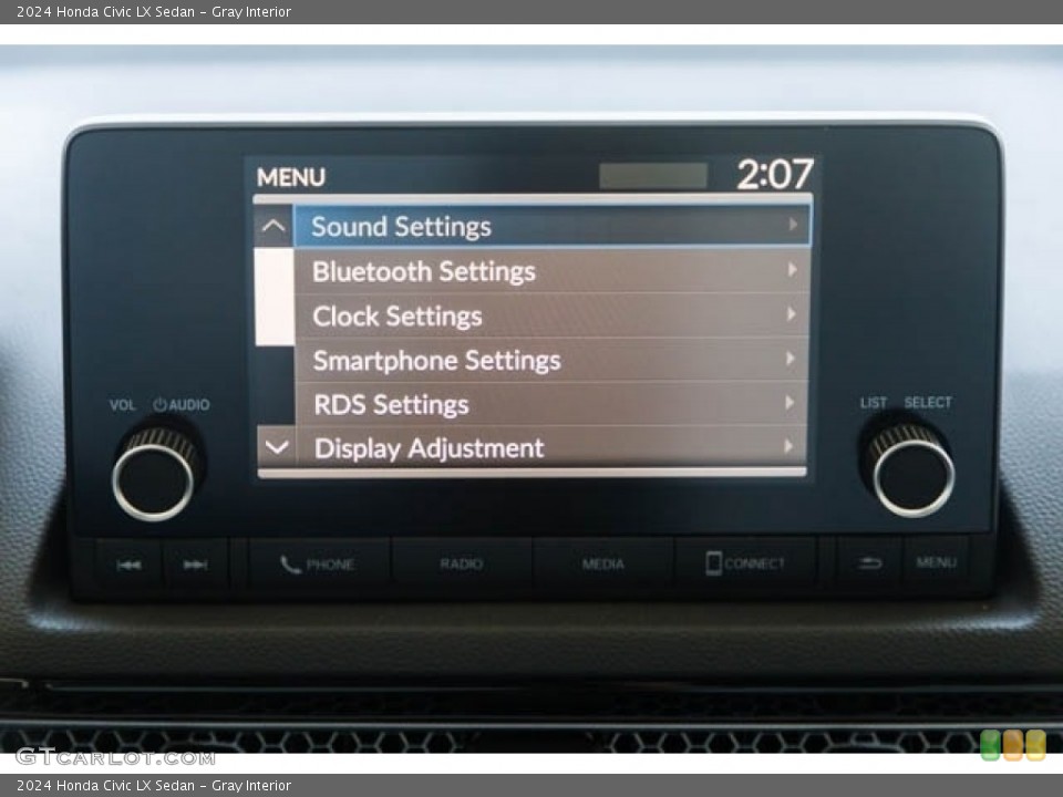 Gray Interior Controls for the 2024 Honda Civic LX Sedan #146618224
