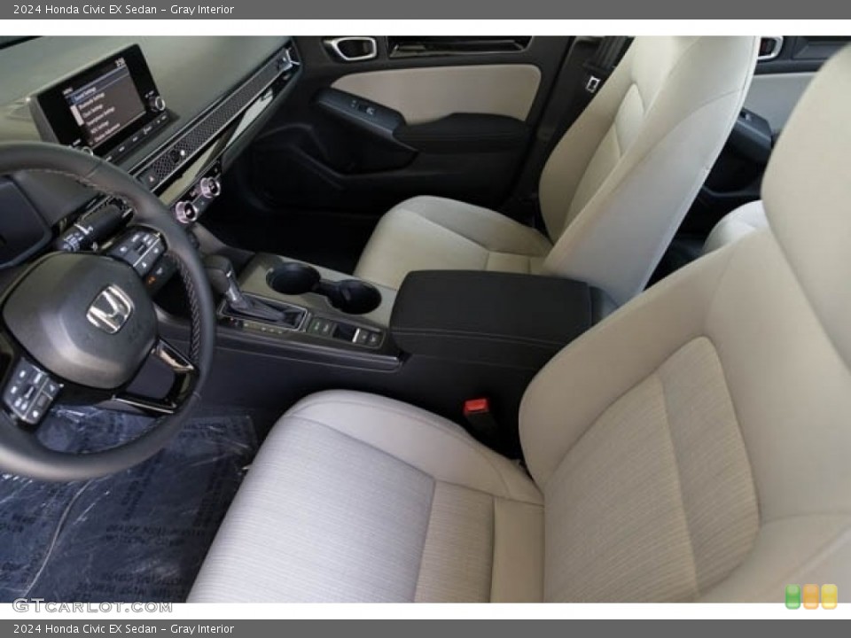 Gray Interior Front Seat for the 2024 Honda Civic EX Sedan #146619567
