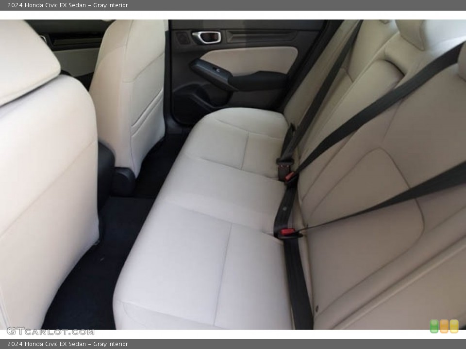 Gray Interior Rear Seat for the 2024 Honda Civic EX Sedan #146619589