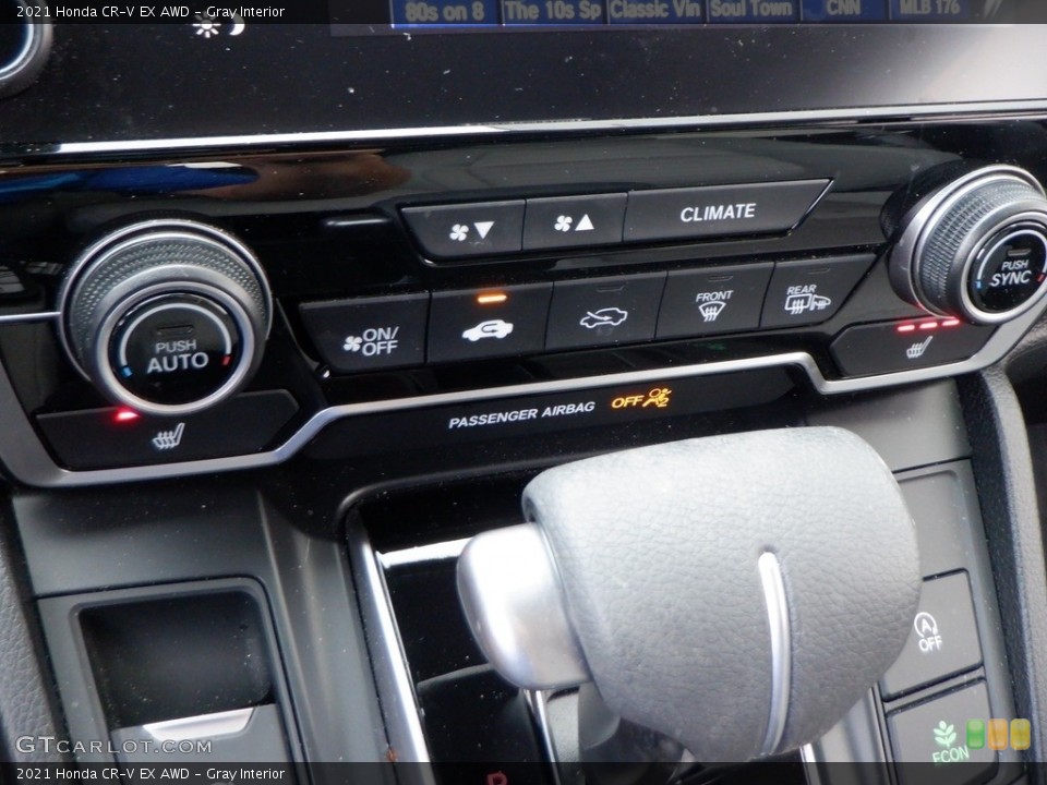 Gray Interior Controls for the 2021 Honda CR-V EX AWD #146619694