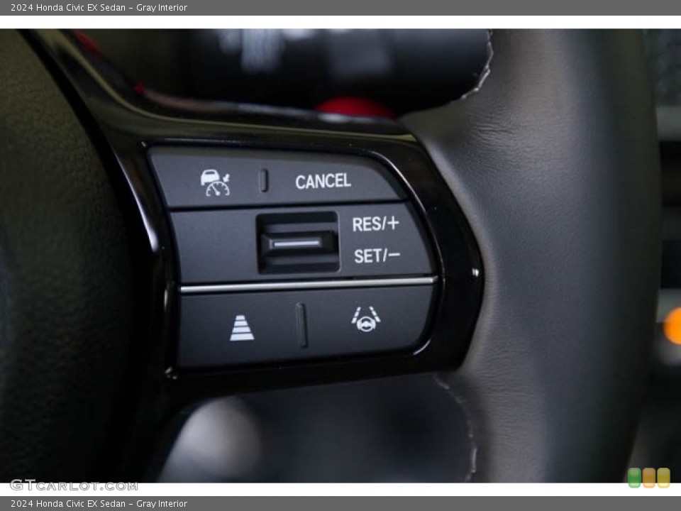 Gray Interior Steering Wheel for the 2024 Honda Civic EX Sedan #146619703