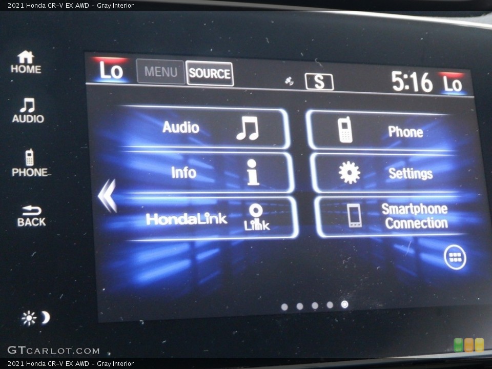 Gray Interior Controls for the 2021 Honda CR-V EX AWD #146619744