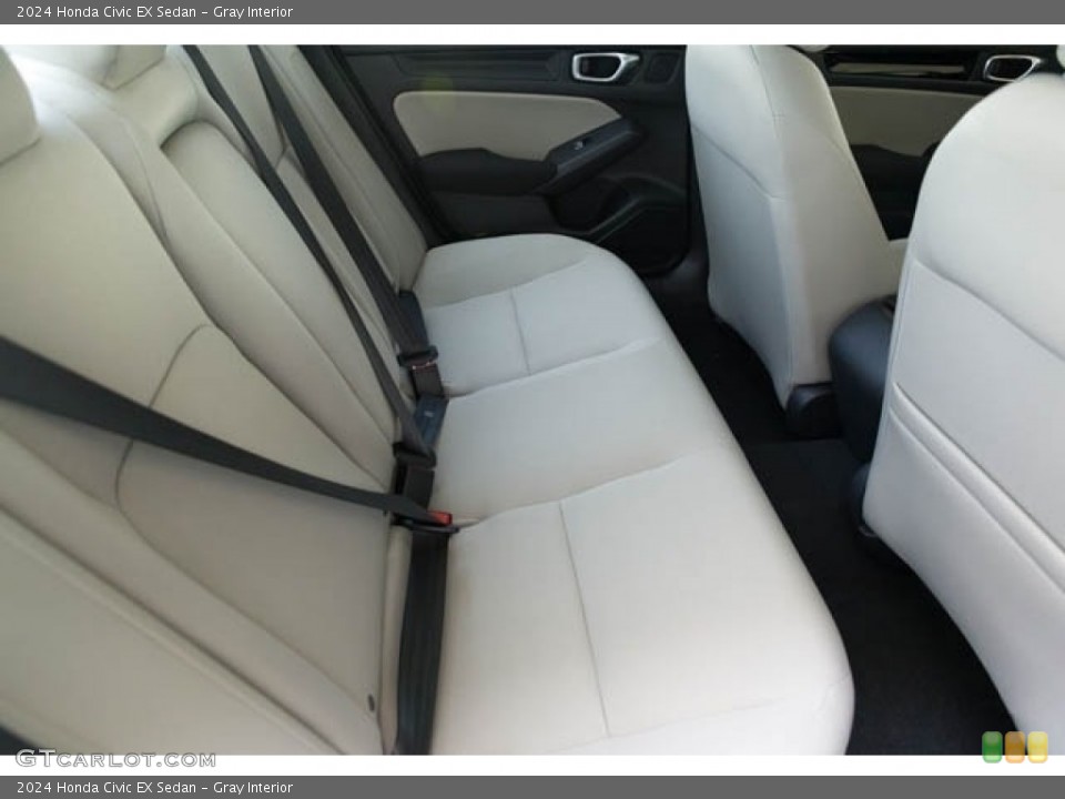 Gray Interior Rear Seat for the 2024 Honda Civic EX Sedan #146619853