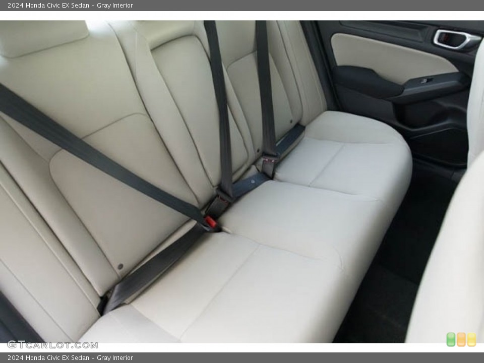 Gray Interior Rear Seat for the 2024 Honda Civic EX Sedan #146619877